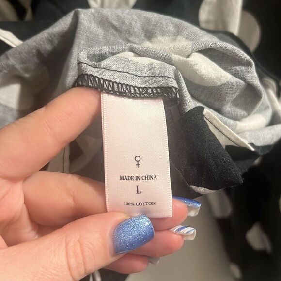 ✨Selkie Polka Dot Wrap Sz Large Blouse✨ - Picture 6 of 7